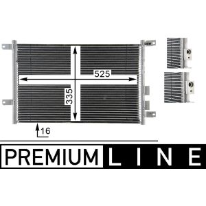 Condenseur (climatisation) MAHLE AC 804 000P