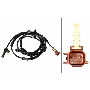 Sensor, rotações da roda HELLA 6PU 358 218-901