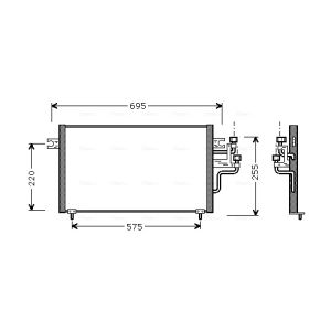 Kondensator, Klimaanlage AVA COOLING MT5119