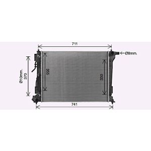 Arrefecedor do motor AVA COOLING KA2318
