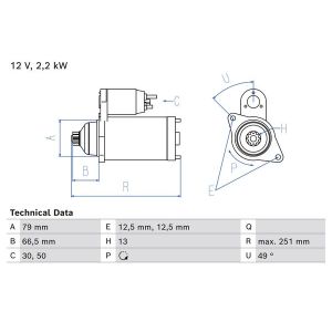 Starter BOSCH 0 986 026 340