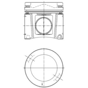 Piston KOLBENSCHMIDT 40448601