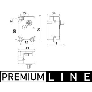 Elemento de controlo, tampa misturadora MAHLE AA 71 000P