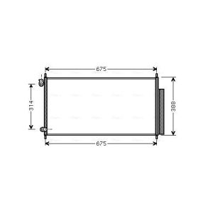 Condenseur (climatisation) AVA COOLING HD5185D