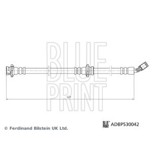 Tubo do travão flexível traseiro, esquerdo BLUE PRINT ADBP530042