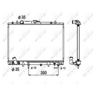 Radiator, motorkoeling NRF 53687