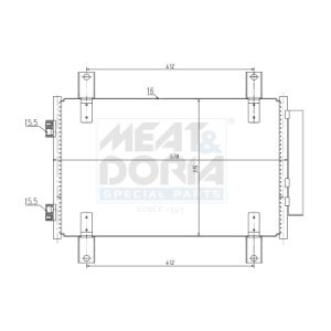 Condenseur (climatisation) MEAT & DORIA 991249