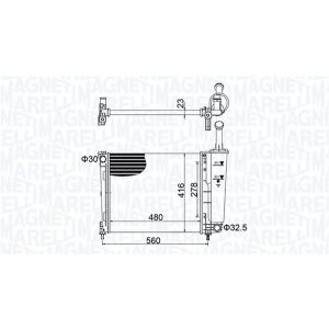 Arrefecedor do motor MAGNETI MARELLI 350213155700