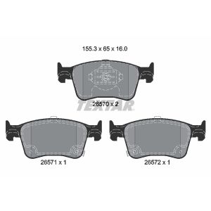 Remblokset TEXTAR 2657001