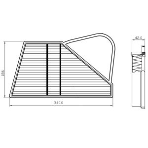 Filtro de ar FEBI BILSTEIN 173606