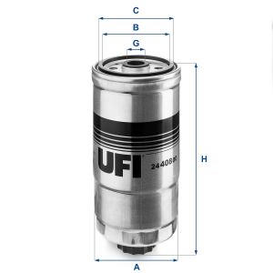 Polttoainesuodatin UFI 24.408.00