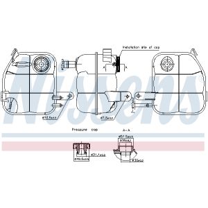 Depósito de compensación, refrigerante NISSENS 996336