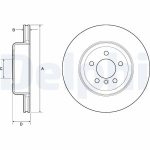 Disco de freno DELPHI BG4752C