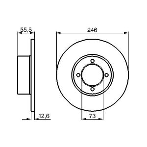 Bremsscheibe BOSCH 0 986 478 082