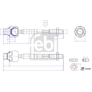 Barra de direção FEBI BILSTEIN 185894