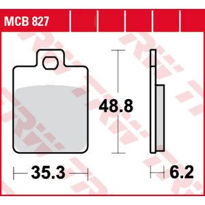 Remblokset TRW MCB827EC