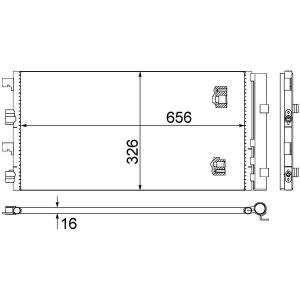 A/C-kondensor MAHLE AC 724 000S