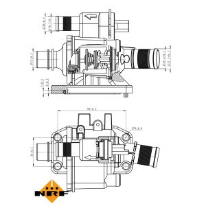 Termostaatti, jäähdytysneste EASY FIT NRF 725058