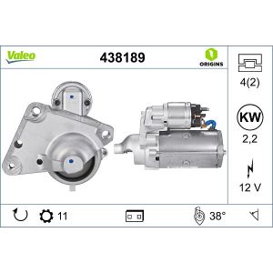 Arrancador VALEO ORIGINS NEW VALEO 438189