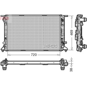 Moottorin jäähdytin DENSO DRM02023