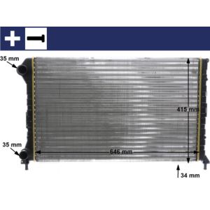 Arrefecedor do motor MAHLE CR 1447 000S