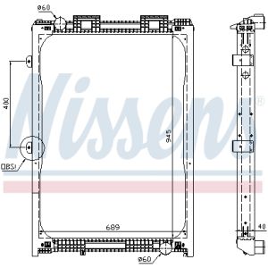 Kühler, Motorkühlung NISSENS 62870A