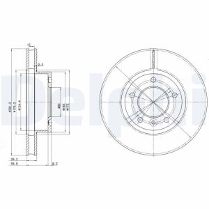 Disco de freno DELPHI BG2613