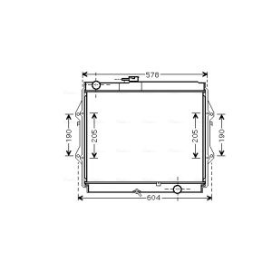 Arrefecedor do motor AVA COOLING TOA2642