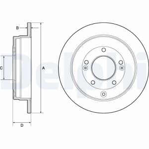 Disco de freno DELPHI BG4767C