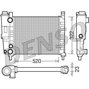 Radiateur moteur DENSO DRM09144