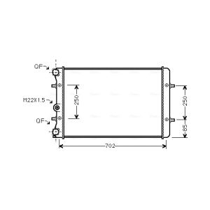 Arrefecedor do motor AVA COOLING AI2155