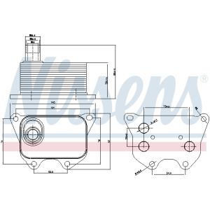 Oliekoeler, motorolie NISSENS 90659