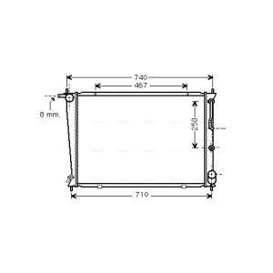 Arrefecedor do motor AVA COOLING HY2255