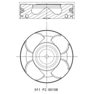 Pistão MAHLE 011 PI 00108 001