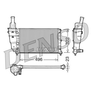 Radiador de motor DENSO DRM13003