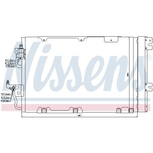 Condensatore, impianto di climatizzazione NISSENS NIS 94809