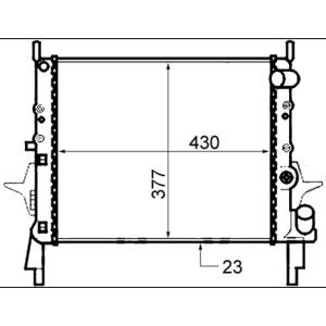 Arrefecedor do motor MAHLE CR 490 000S
