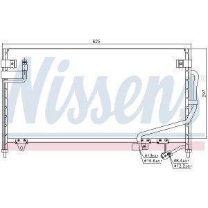 Condensator, airconditioning NISSENS 94687