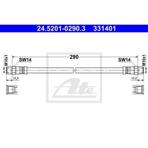 Bremsschlauch ATE 24.5201-0290.3