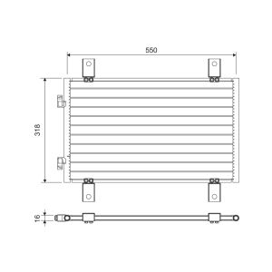 Condenseur (climatisation) VALEO 818018