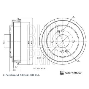 Tambor de travão BLUE PRINT ADBP470050