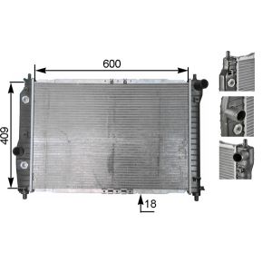 Arrefecedor do motor MAHLE CR 131 000S