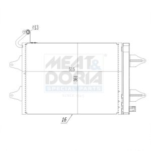 A/C-kondensor MEAT & DORIA 991020