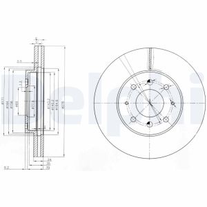 Disco de freno DELPHI BG3810