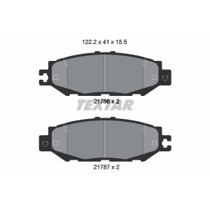 Set di pastiglie freno TEXTAR 2178601, posteriore