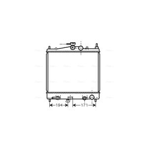 Arrefecedor do motor AVA COOLING DNA2248