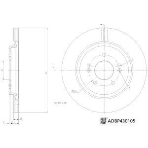 Disco de travão BLUE PRINT ADBP430105