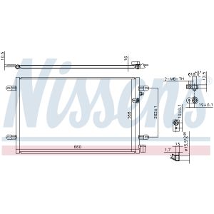 Kondensor, luftkonditionering NISSENS 94695