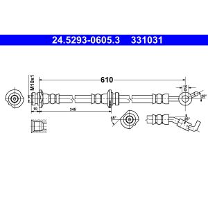 Flexible de frein ATE 24.5293-0605.3