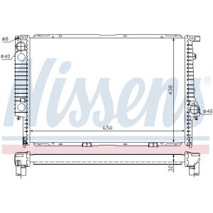 Kühler, Motorkühlung NISSENS 60622A